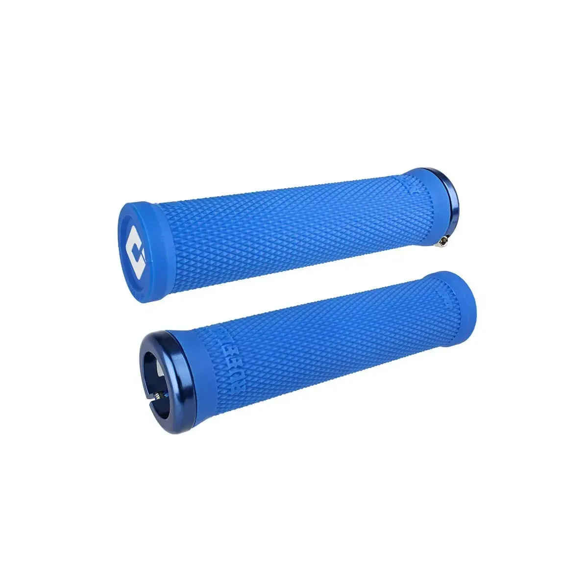 Odi Mtb Ruffian V2.1 Lock-On Grips Blue/Blue Clamps